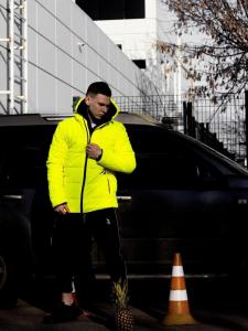 Фото Одежда Куртка весенняя мужская Пушка Огонь Borra салатовый