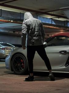 Фото Одежда Куртка рефлективная весенняя мужская Пушка Огонь Reflective серый