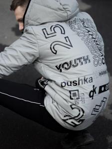 Фото Одежда Куртка рефлективная весенняя мужская Пушка Огонь Reflective серый