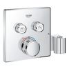 Grohtherm SmartControl Термостат для душа, внешняя часть, на 2 потребителя, со встроенным держателем ручного душа