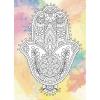 Живопись по контуру. Дзен Антистресс раскраска. "Ладонь судьбы" (палитра авантюрин) 18*25 DZ061