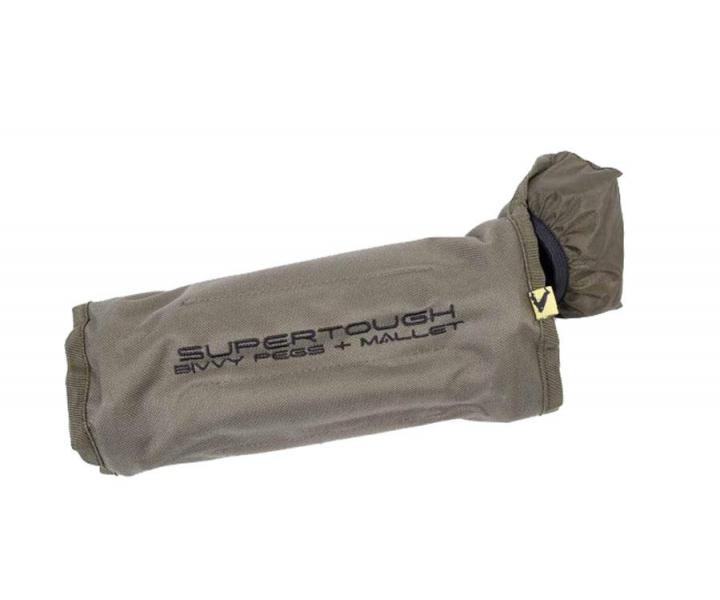 Фото  Набор колышков для крепления палатки Avid Carp Super Tough Bivvy Peg Mallet Set с молотком