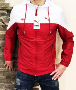Фото Одежда Ветровка Puma S20 красно-белая