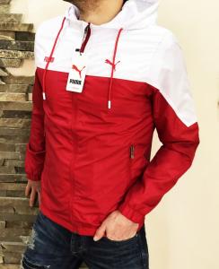 Фото Одежда Ветровка Puma S20 красно-белая