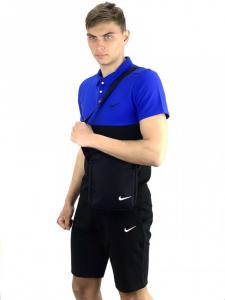 Фото Одежда Костюм мужской Nike шорты , футболка электрик-черный + барсетка в подарок