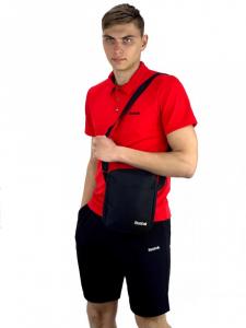 Фото Одежда Костюм мужской Reebok шорты , футболка красная + барсетка в подарок