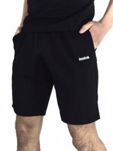 Фото Одежда Костюм мужской Reebok шорты черные , футболка белая + барсетка в подарок