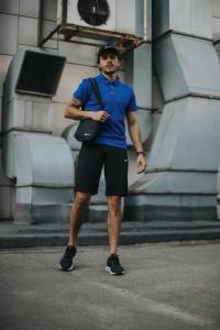 Фото Одежда Костюм мужской Nike шорты, футболка электрик+ барсетка+кепка (Nike белое лого) в подарок