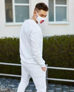 Фото Одежда Свитшот мужской Пушка Огонь Mate белый