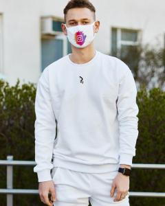 Фото Одежда Свитшот мужской Пушка Огонь Mate белый