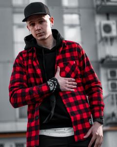 Фото Одежда Рубашка Big Shark - Hardcore Plus, Red/Black