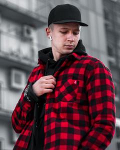Фото Одежда Рубашка Big Shark - Hardcore Plus, Red/Black