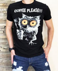 Фото Одежда Футболка Coffee please черый