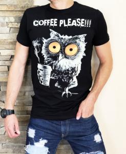 Фото Одежда Футболка Coffee please черый