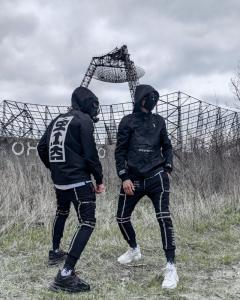 Фото Одежда Спортивные штаны мужские Пушка Огонь Flare черные