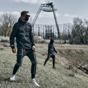 Фото Одежда Спортивные штаны мужские Пушка Огонь Flare черные