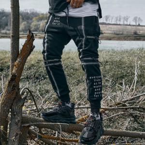 Фото Одежда Спортивные штаны мужские Пушка Огонь Flare черные