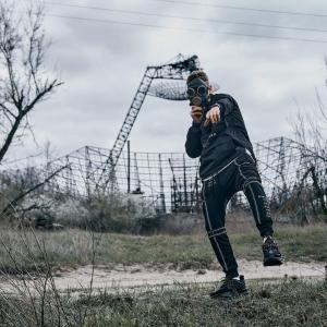 Фото Одежда Спортивные штаны мужские Пушка Огонь Flare черные