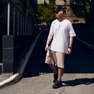 Фото Одежда Футболка оверсайз мужская Пушка Огонь Eddy белая