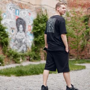 Фото Одежда Футболка оверсайз мужская Пушка Огонь Eddy черная