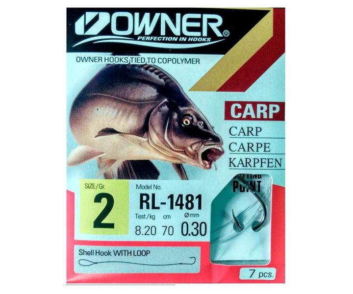 Фото  Крючки с поводком Owner RL-1481 №2