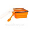  Контейнер 2 отсека силиконовый Tramp TRC-090-orange Ланч боксы в Украине