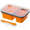  Контейнер 2 отсека силиконовый Tramp TRC-090-orange Ланч боксы в Украине