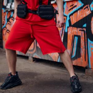 Фото Одежда Шорты мужские трикотажные Пушка Огонь Breet красные