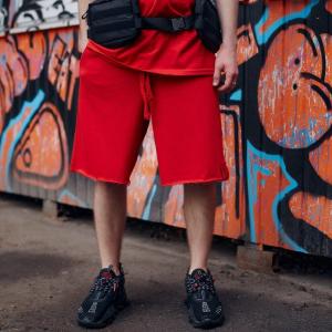 Фото Одежда Шорты мужские трикотажные Пушка Огонь Breet красные