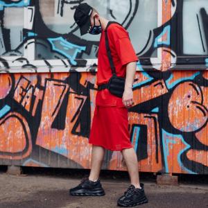 Фото Одежда Шорты мужские трикотажные Пушка Огонь Breet красные