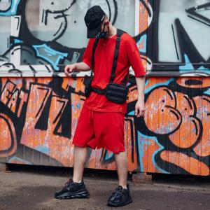 Фото Одежда Шорты мужские трикотажные Пушка Огонь Breet красные