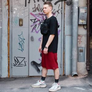 Фото Одежда Шорты мужские трикотажные Пушка Огонь Breet бордовые