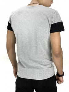 Фото Одежда Футболка Intruder 'Color Stripe' светло-серая с черной полосой