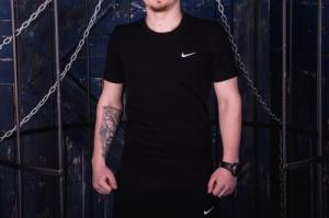 Фото Одежда Комплект футболка черная Nike  Шорты  черные Nike + барсетка в подарок