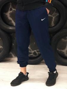 Фото  Спортивные штаны трикотаж синие Nike (Найк)