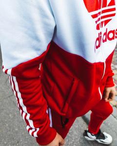 Фото Одежда Спортивный костюм Adidas Thrino красно-белый