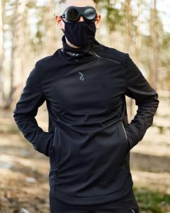 Фото Одежда Ветровка мужская Пушка Огонь Zakuda черная