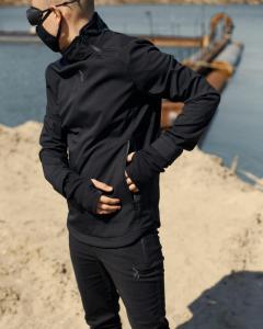 Фото Одежда Ветровка мужская Пушка Огонь Zakuda черная