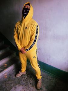 Фото Одежда Спортивный костюм желтый Kappa ч/б