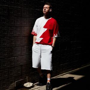 Фото Одежда Футболка оверсайз мужская Пушка Огонь Firestep бело-красная