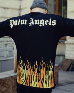 Фото Одежда Шорты мужские трикотажные Palm Angels Wild черные