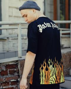 Фото Одежда Шорты мужские трикотажные Palm Angels Wild черные