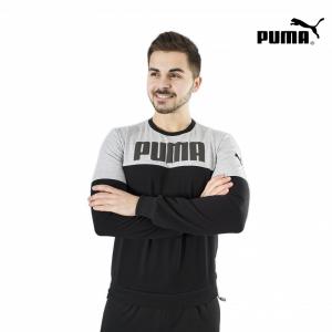 Фото Одежда Мужской свитшот Puma серо-черный