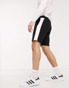 Фото Одежда Шорты DNK MAFIA черные с белым лампасом