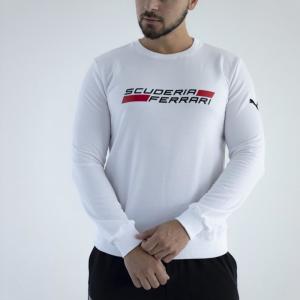 Фото Одежда Мужской свитшот Puma Ferrari белый