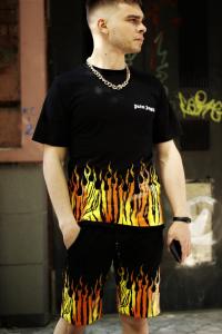 Фото Одежда Летний Комплект  PalmAngels черный