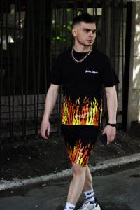 Фото Одежда Летний Комплект  PalmAngels черный