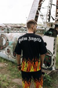 Фото Одежда Летний Комплект  PalmAngels черный