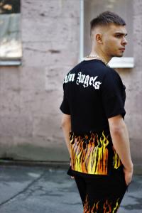 Фото Одежда Летний Комплект  PalmAngels черный