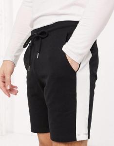 Фото Одежда Летний комплект DNK MAFIA Шорты черные с лампасом и черной футболка